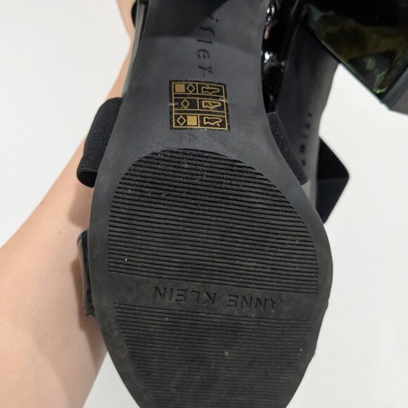 Anne Klein Akryles Heeled Sandal Black Size 7.5 - Picture 6 of 6